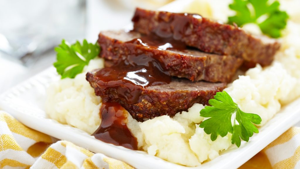 Meatloaf with Mashed Potatoes