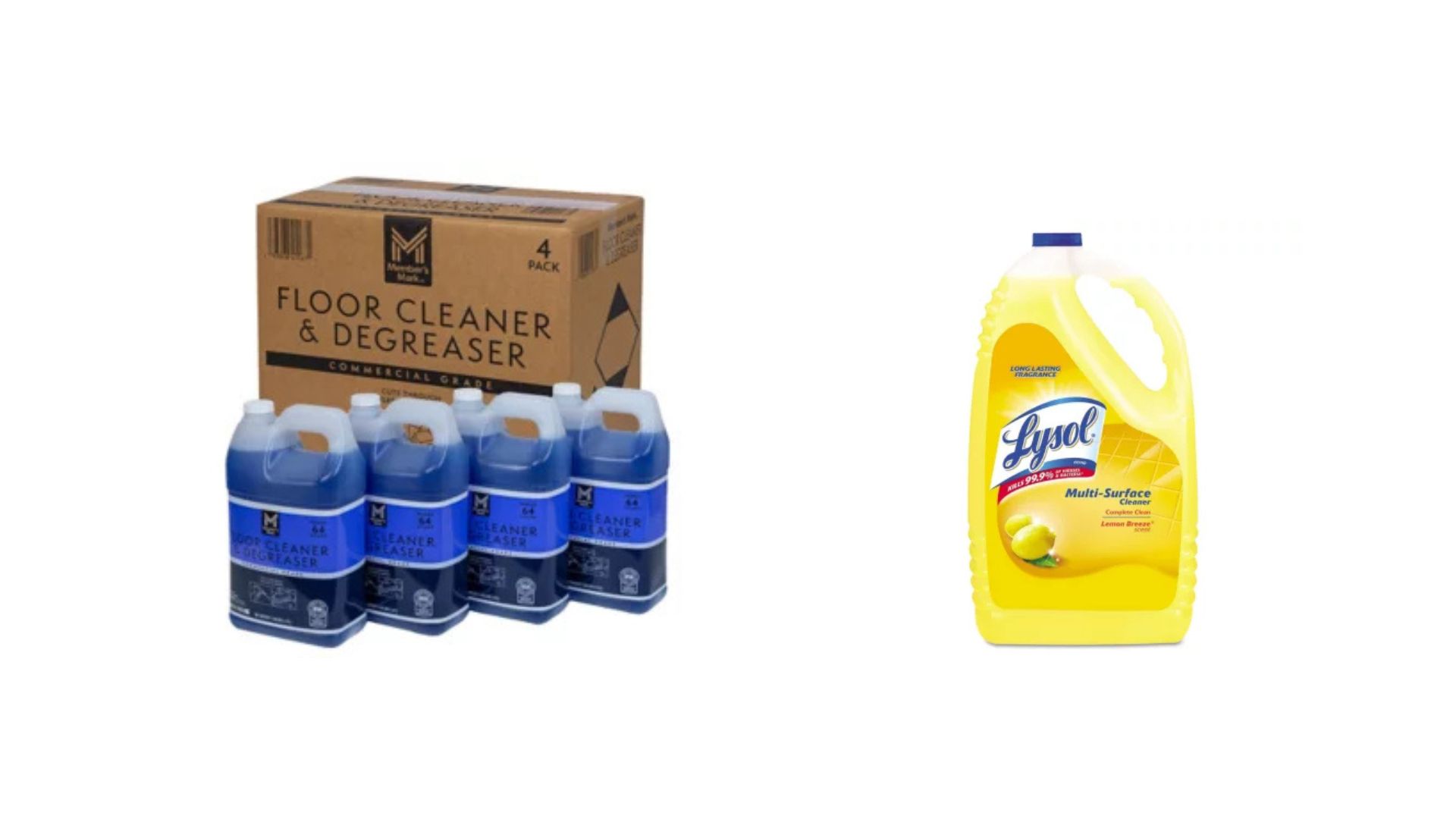 Member's Mark All Purpose Cleaner vs. Lysol All Purpose Cleaner