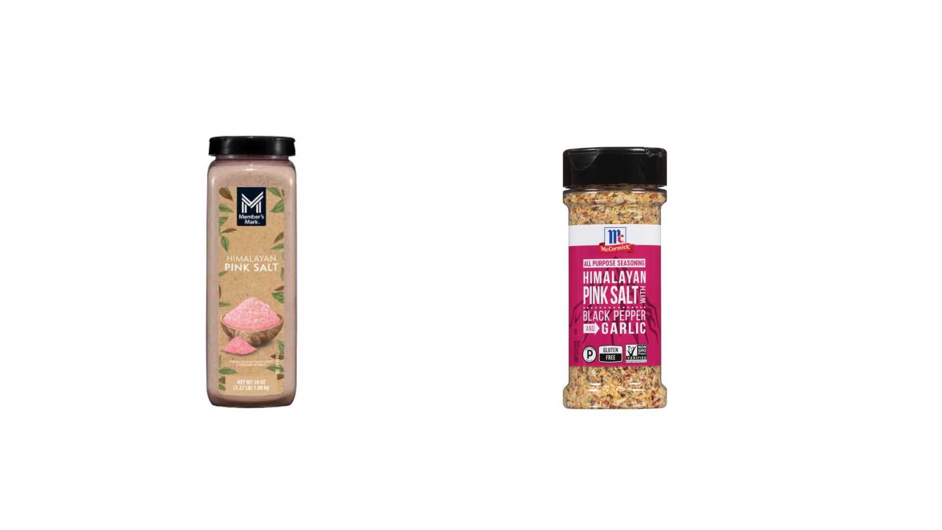 Member's Mark Himalayan Pink Salt vs. McCormick Himalayan Pink Salt