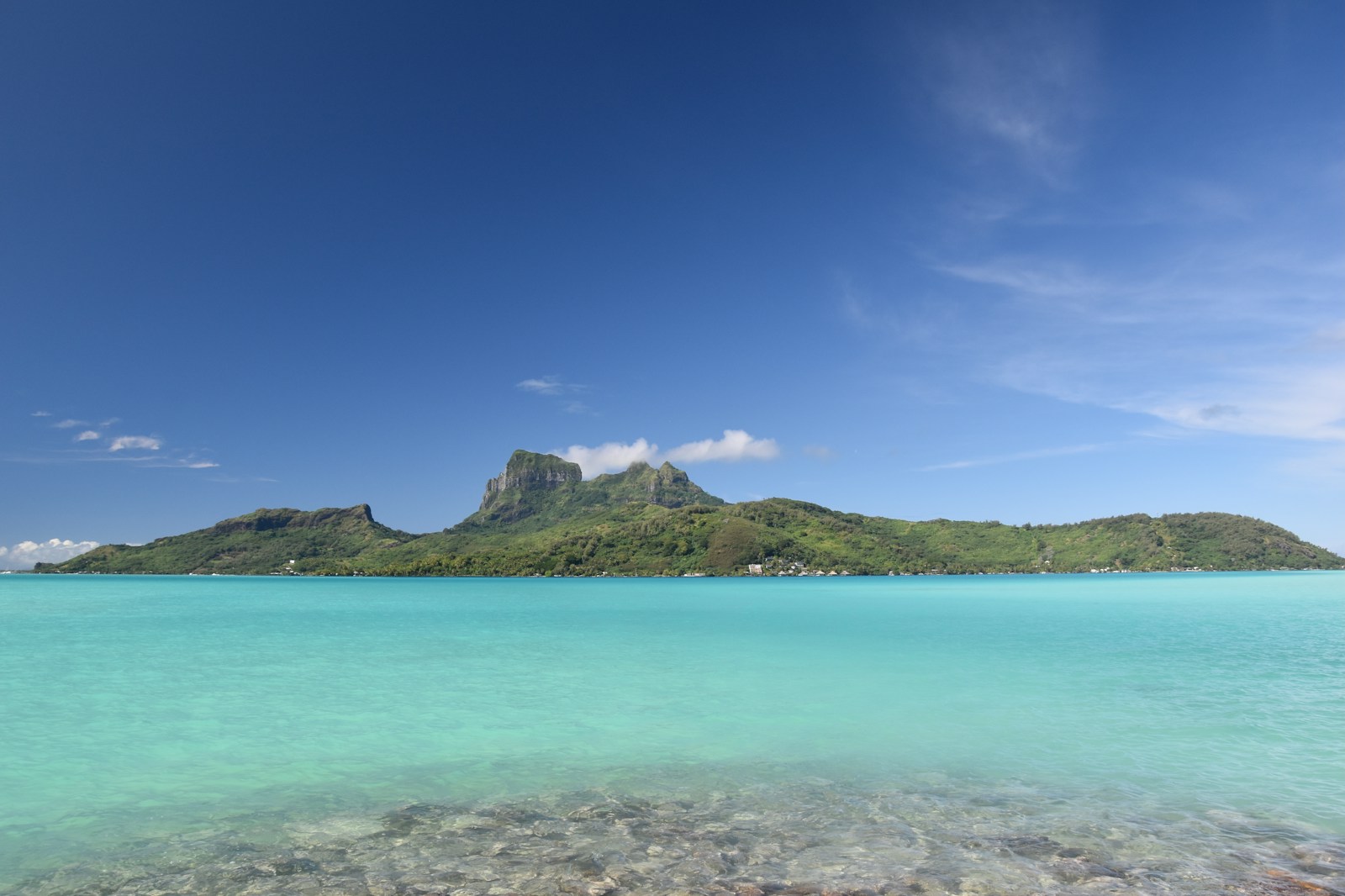 a small island in the middle of a body of water