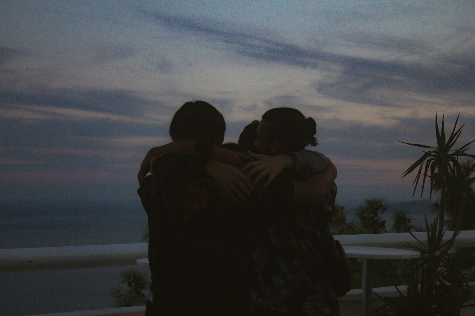 a group of people standing next to each other