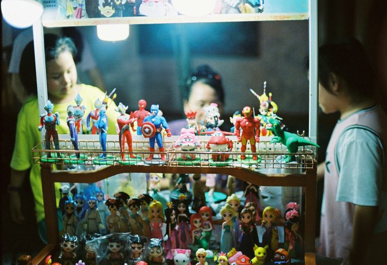 lego toys on glass shelf