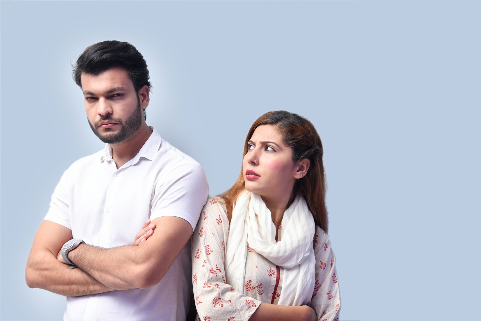 a man and woman posing for a picture