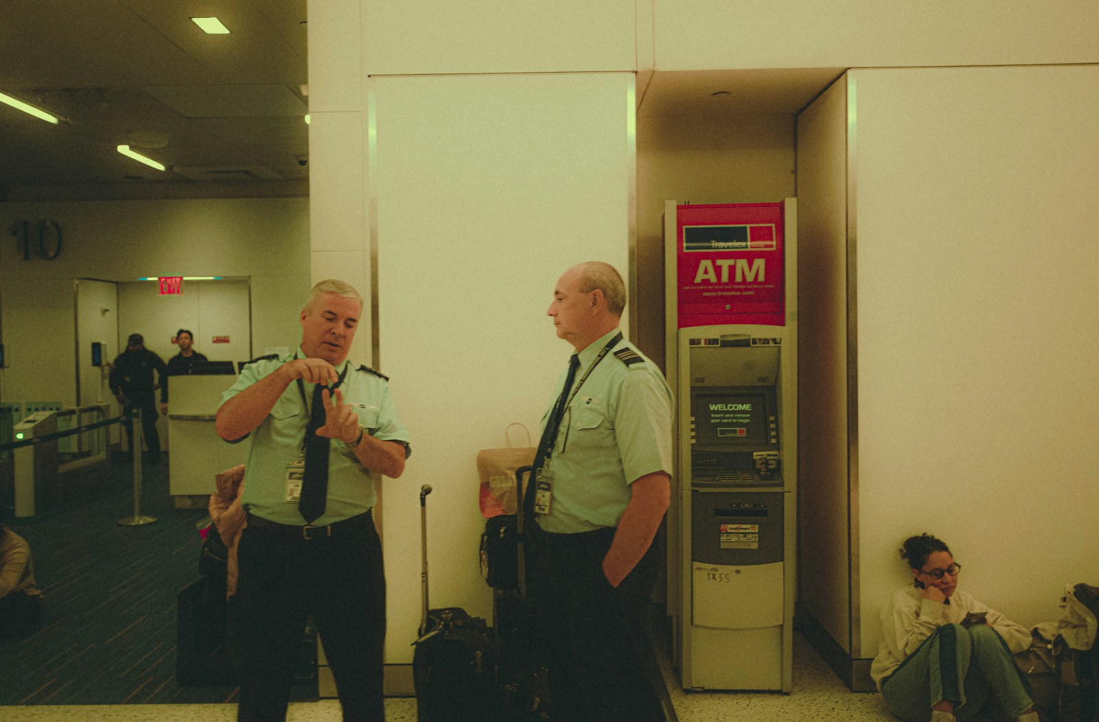 a couple of men standing next to each other
