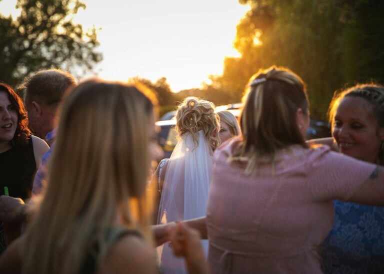 woman in wedding dress