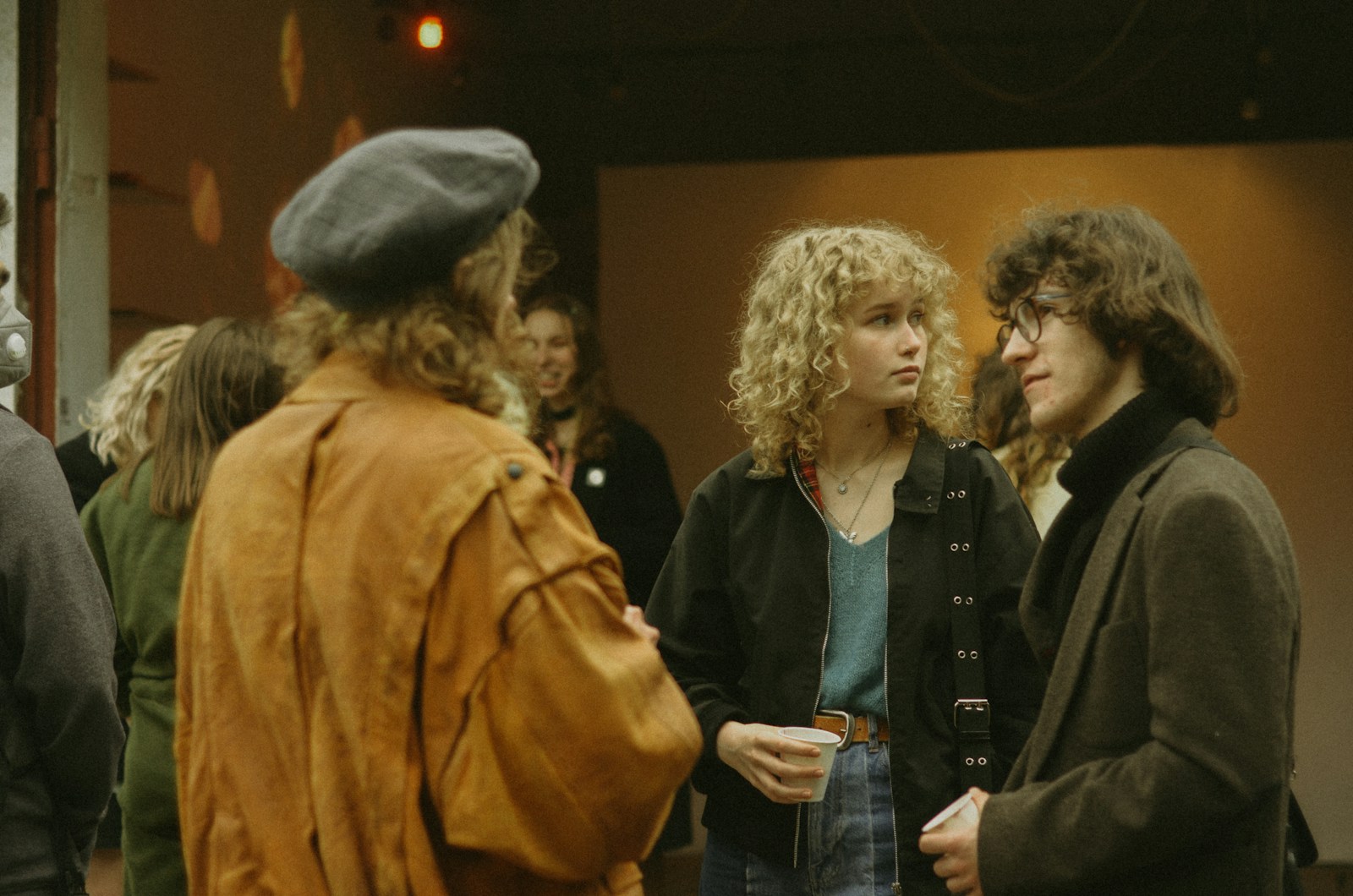 a group of people standing next to each other