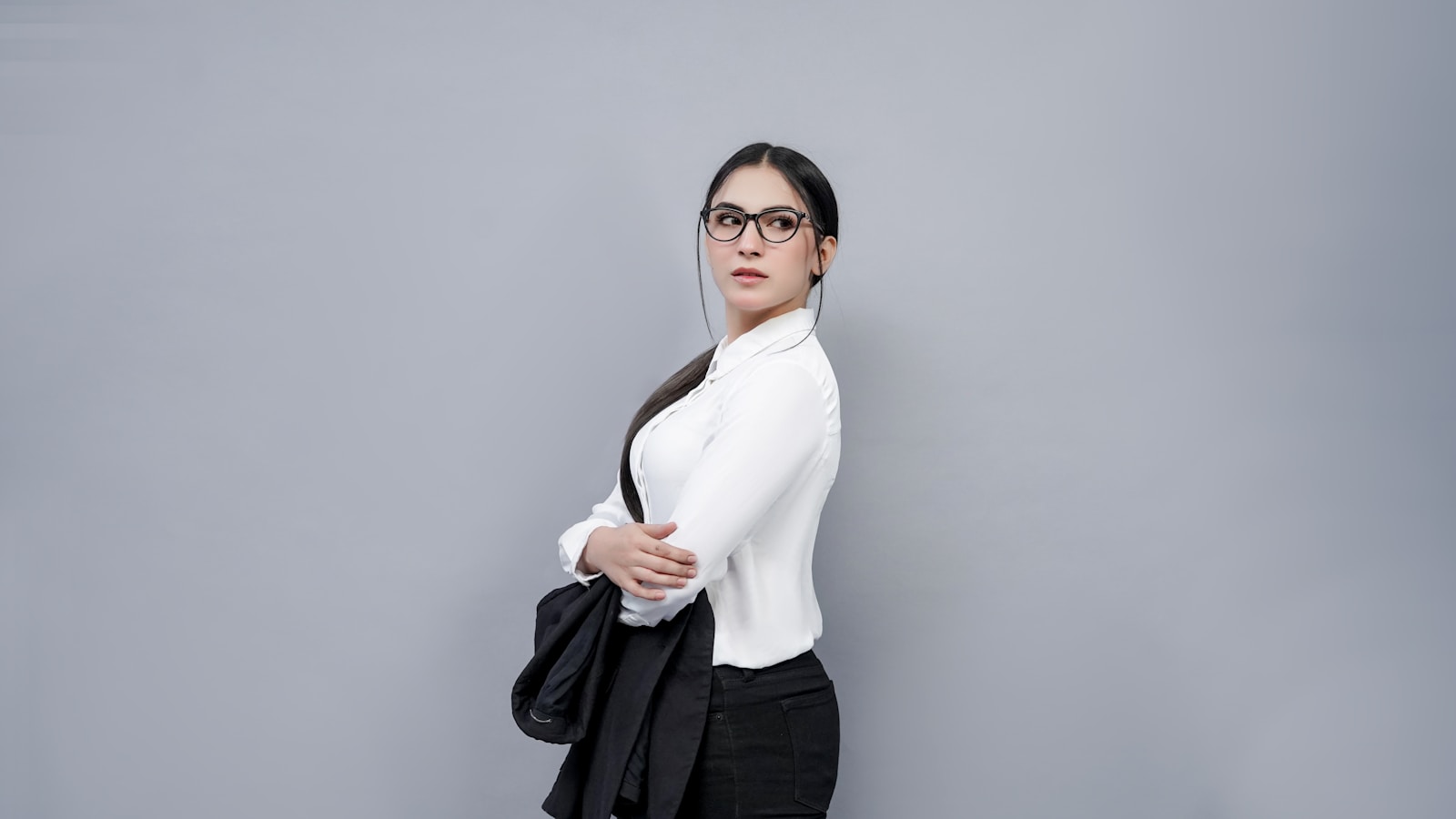 a person wearing glasses