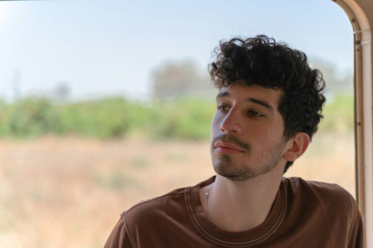 a man with a mustache