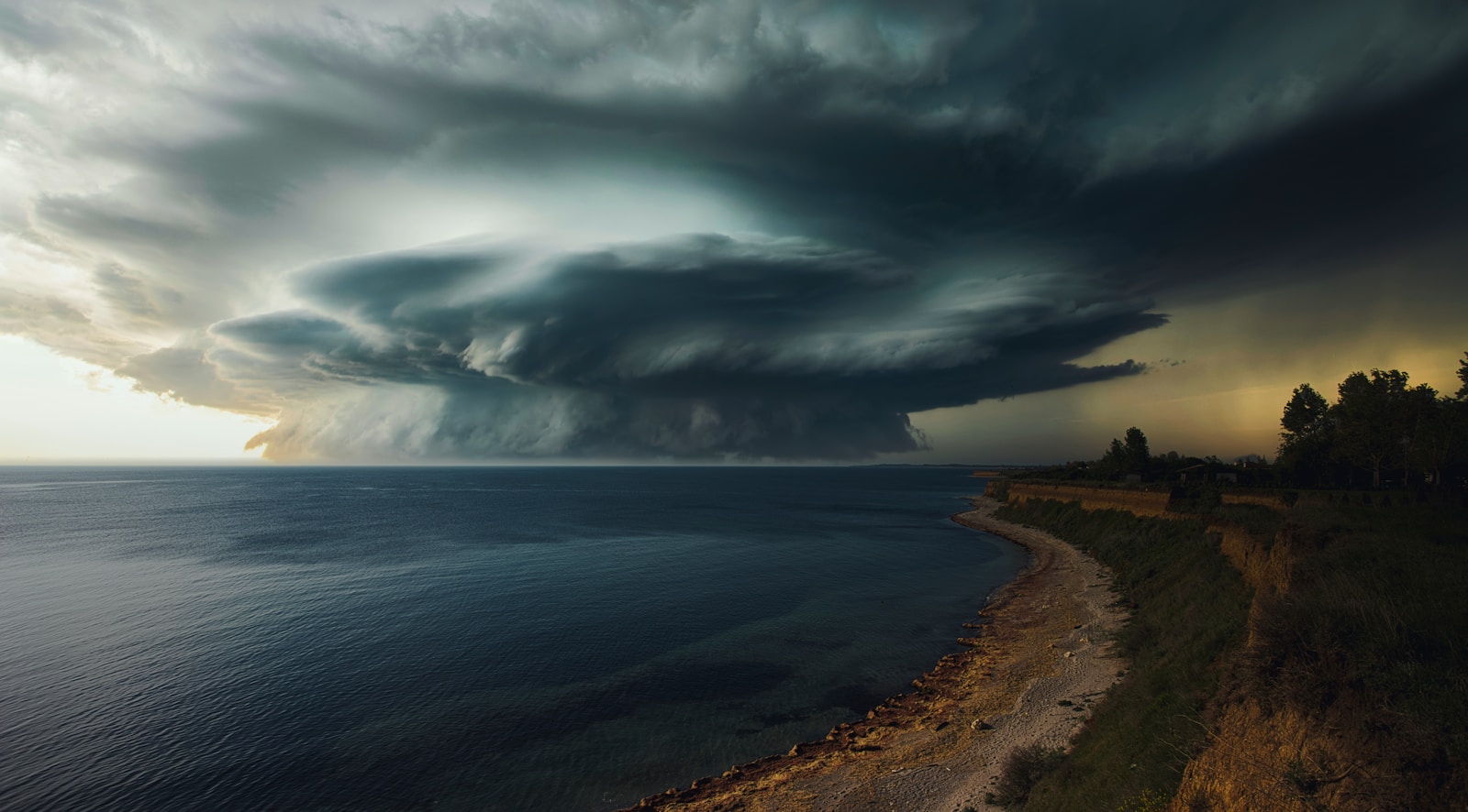 storm on sea