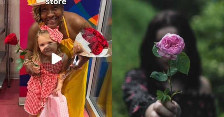 Roses in a bouquet