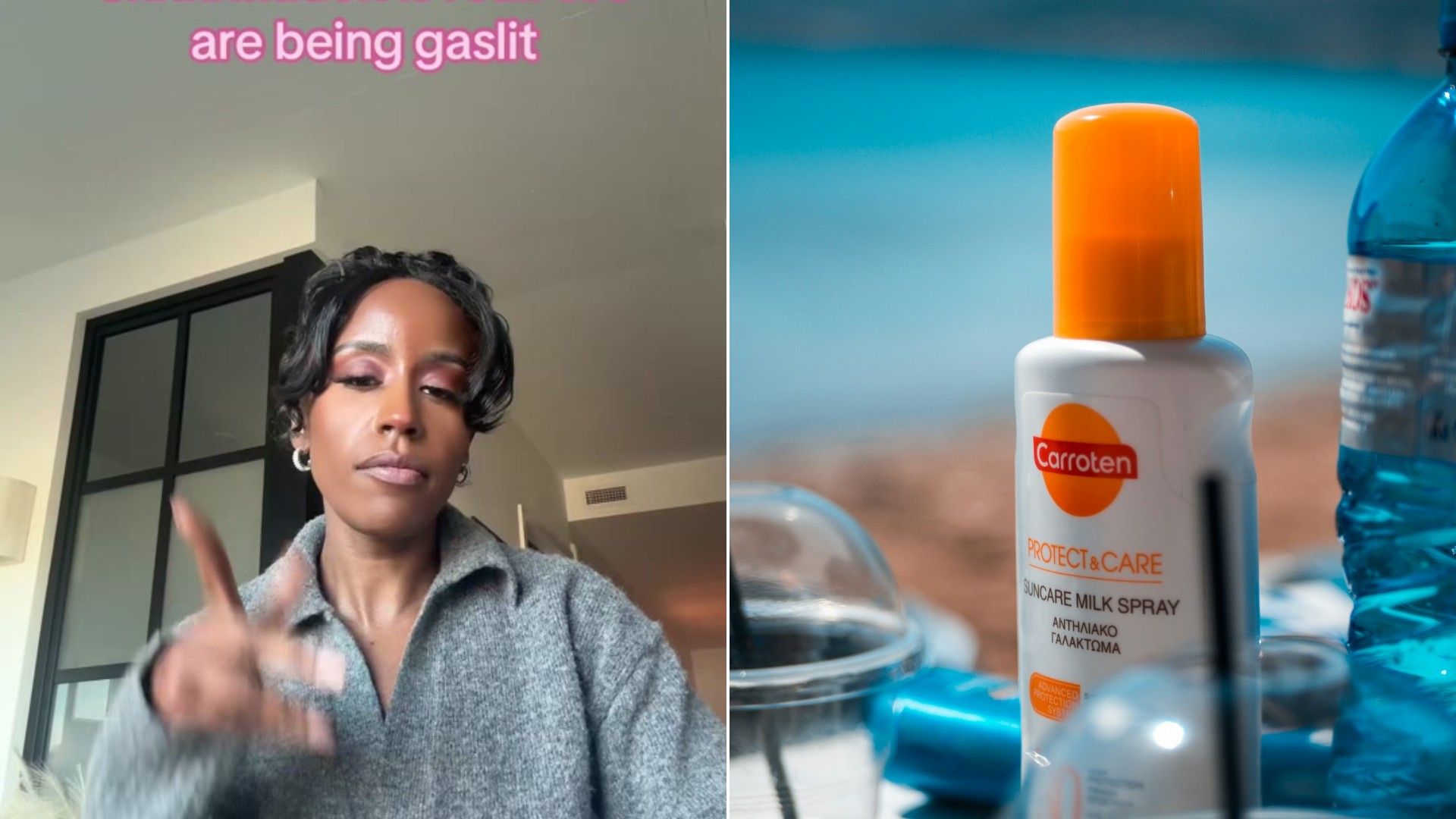 Cover image from @bre.deshon's TikTok comparing two sunscreen bottles