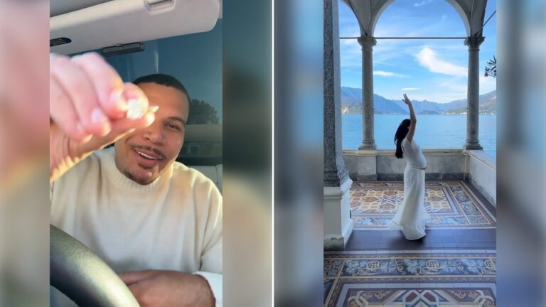 Two stills from an Instagram reel by @wolfie.