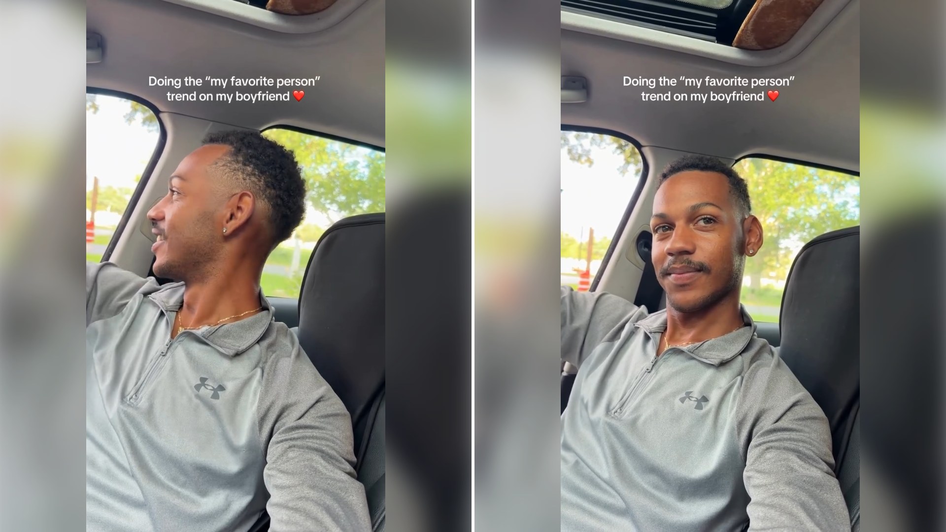 Two stills from an Instagram reel by @haleyndavante.