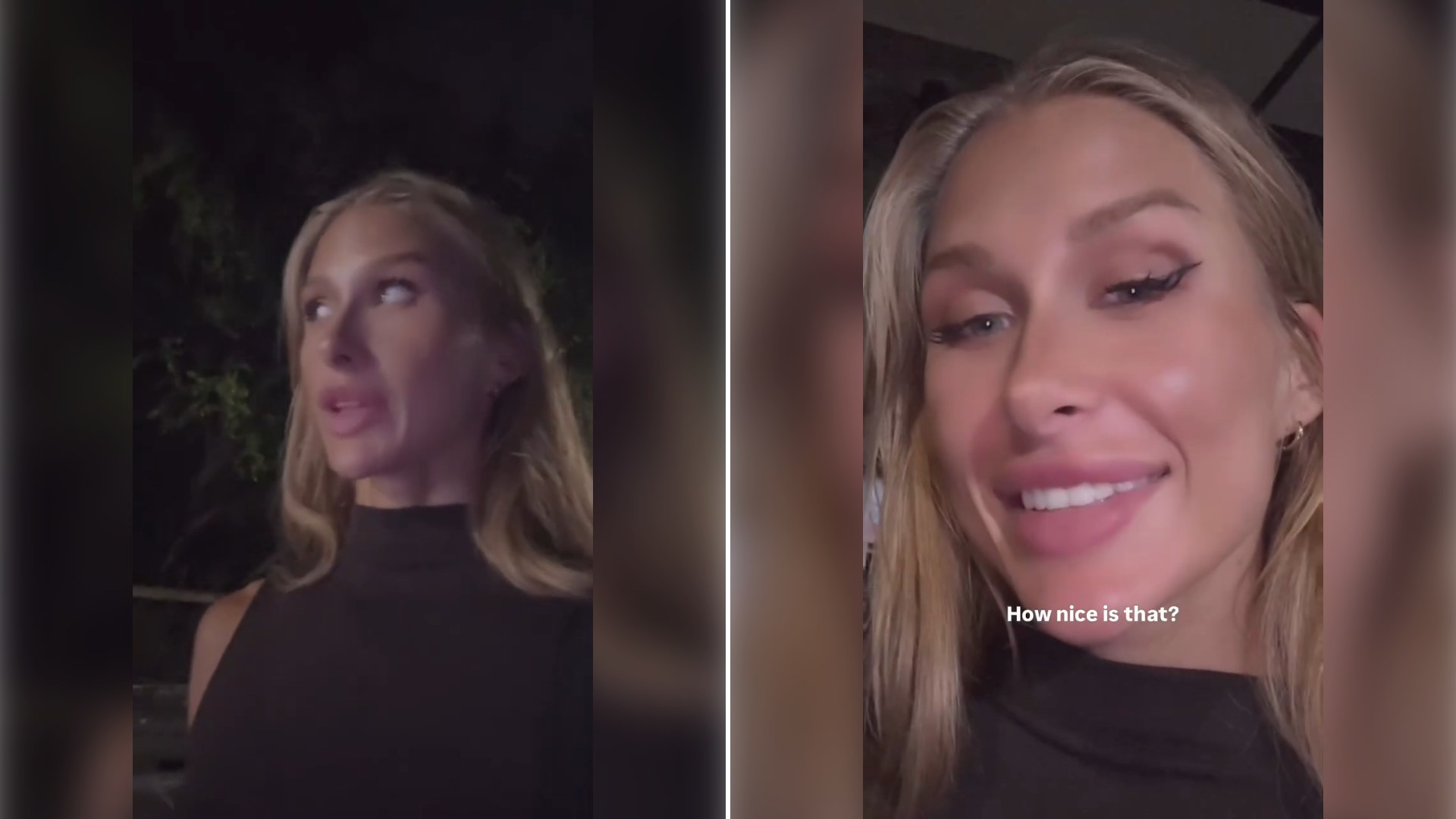 Two stills from an Instagram reel by @mimiicf.