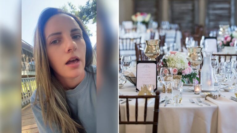 Left: cover still from a TikTok video by @.hunter0327. Right: a table set for a formal dinner (Unsplash photo by Thomas Beaman).