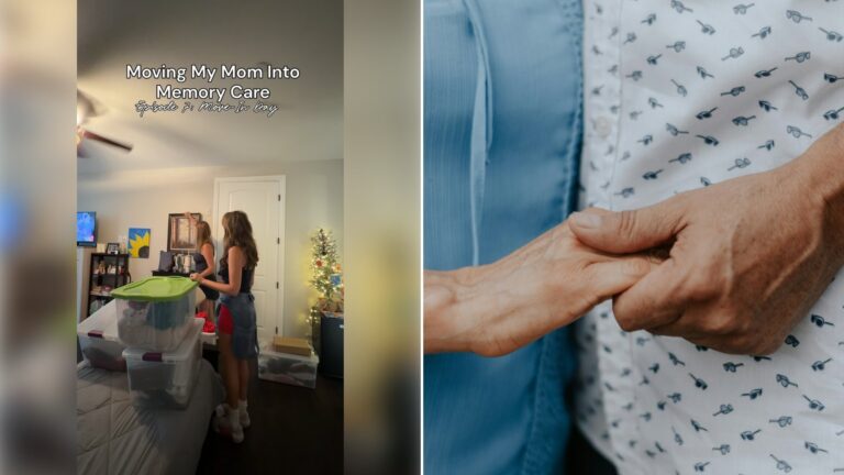 Left: cover still from an Instagram reel by @adriannelentine. Right: two people holding hands (Unsplash photo by Nani Chavez).