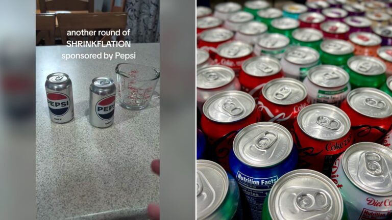 Cover of @brianne.jordan's TikTok video beside an Unsplash photo by Charlie Wollborg of a large group of soda cans