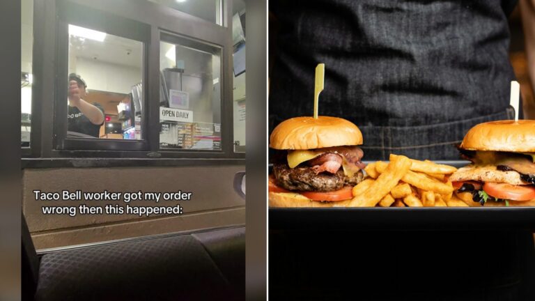 Cover of @_rain2x's TikTok video beside an Unsplash photo by Peter Dawn of hamburgers and fries on a tray