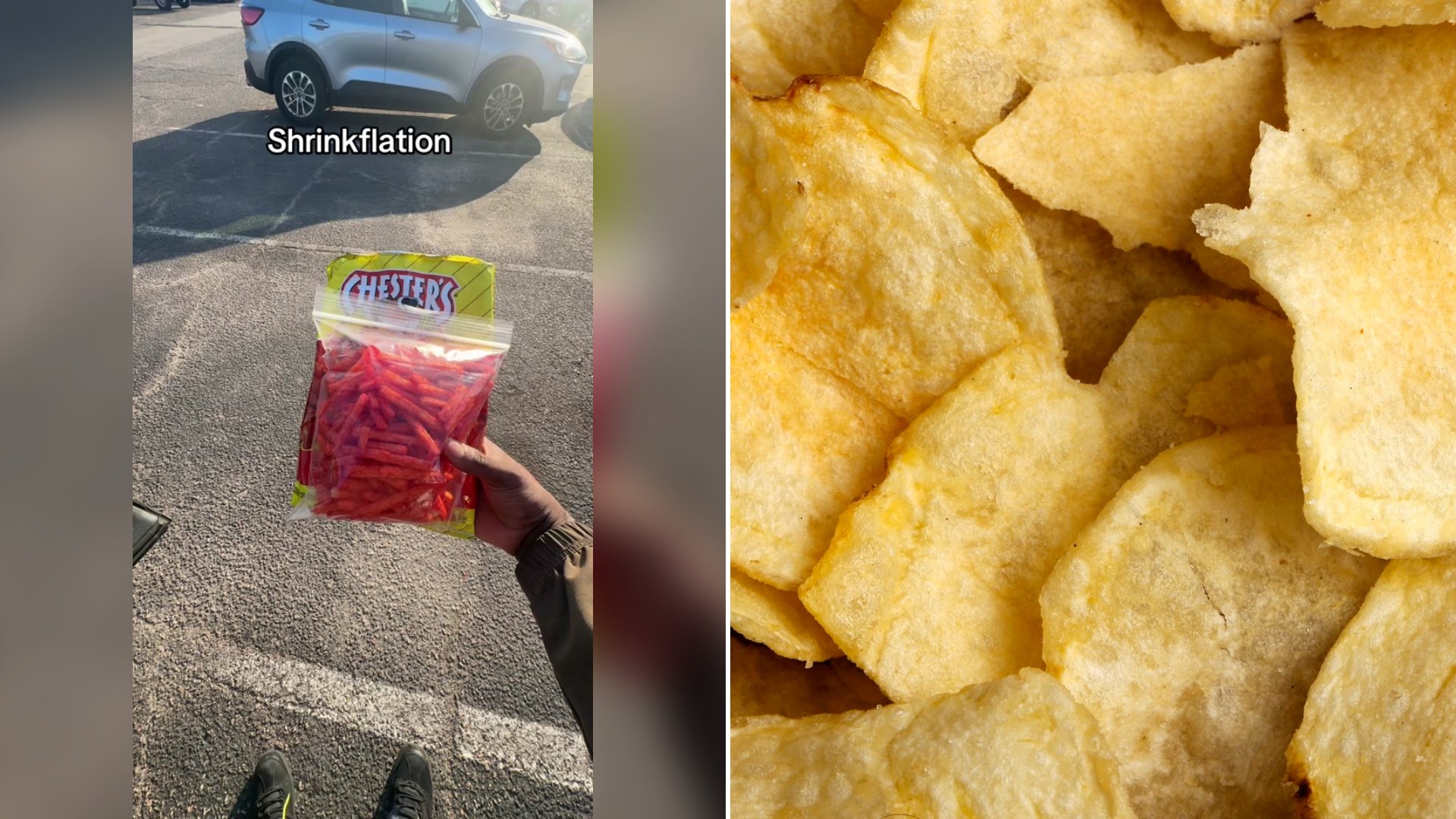 Cover of @tonamimalo's TikTok video beside an Unsplash photo by Mustafa Bashari of brown chips scattered on textile