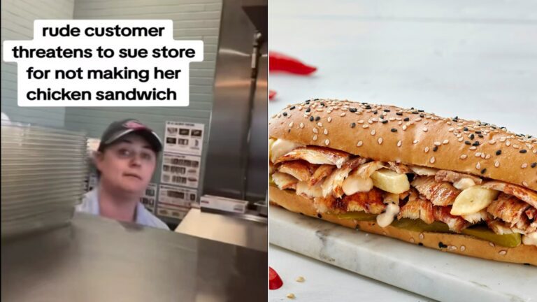 Cover of @sarah_conner1's TikTok video beside an Unsplash photo by Orkun Orcan of a sandwich with meat, cheese and peppers on a cutting board.