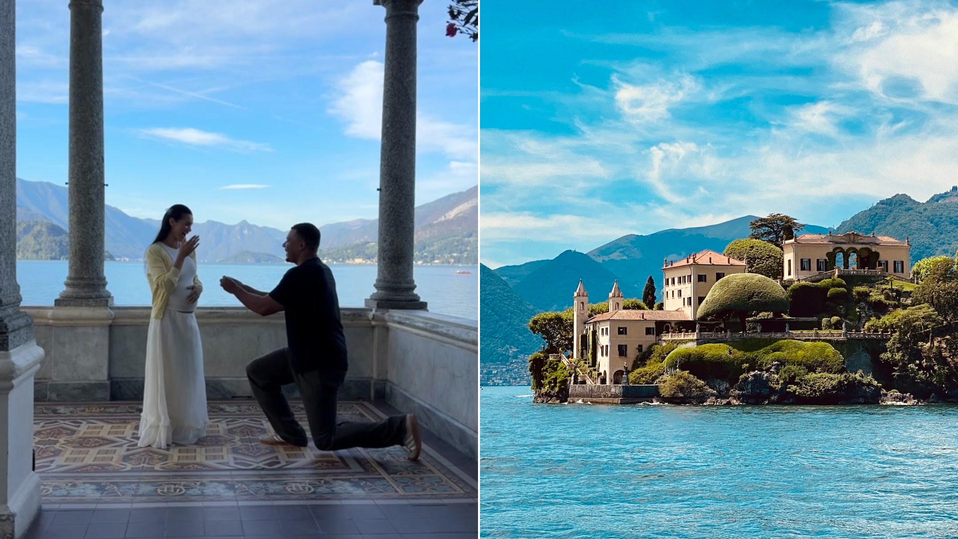 Cover of @wolfietok's TikTok video beside an Unsplash photo by Stanislav Gulei of Villa del Balbianello on the shore of Lake Como, Italy
