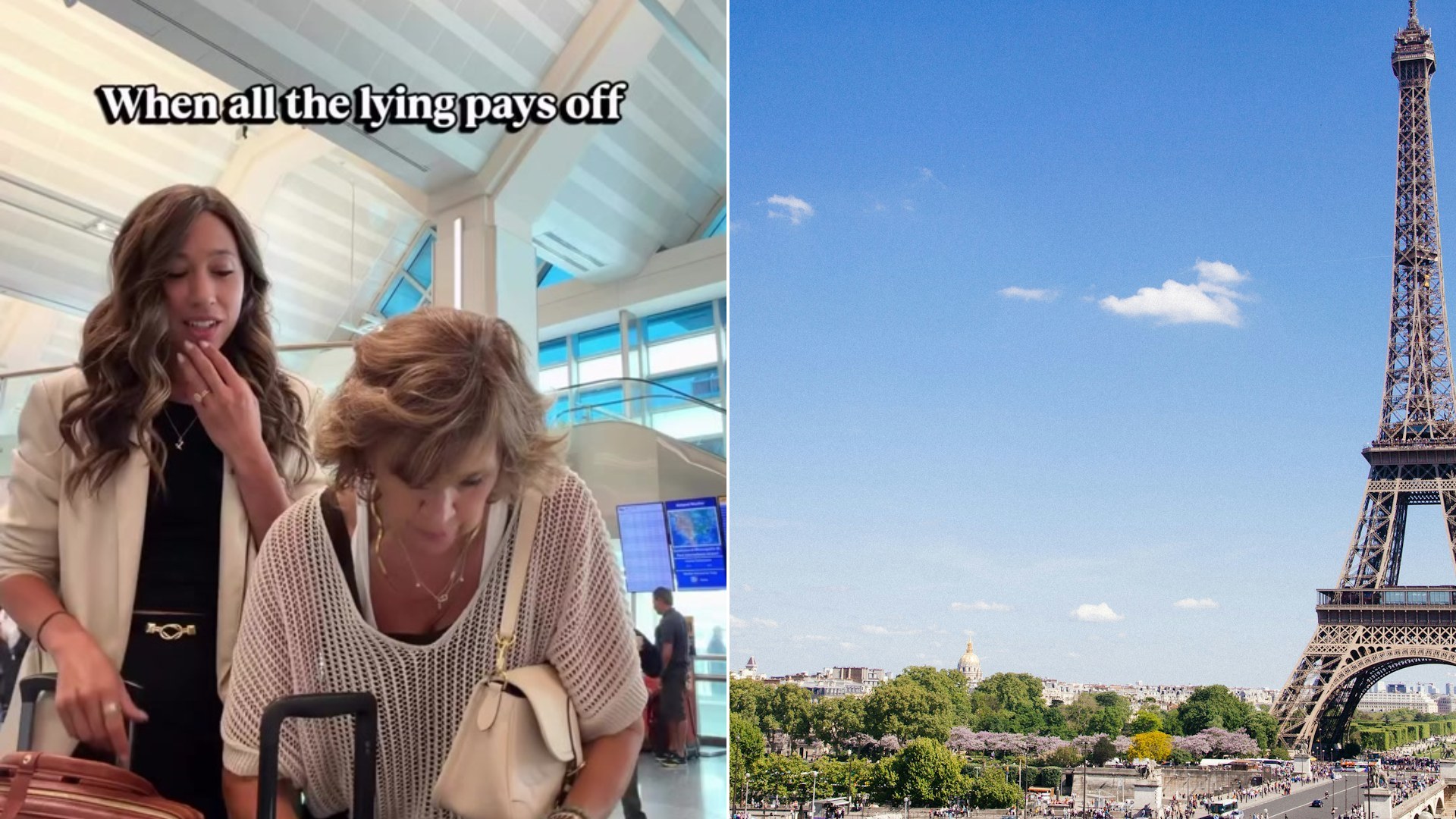 Cover of @colergic's TikTok video beside an Unsplash photo by Anthony DELANOIX of the Eiffel Tower in Paris, France.