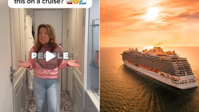 Cruise ship at sea