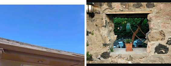 Left: cover still from an Instagram reel by @eat.with.crystal contrasting upscale and hole-in-the-wall dining. Right: a cozy, dimly lit neighborhood restaurant interior (Unsplash).