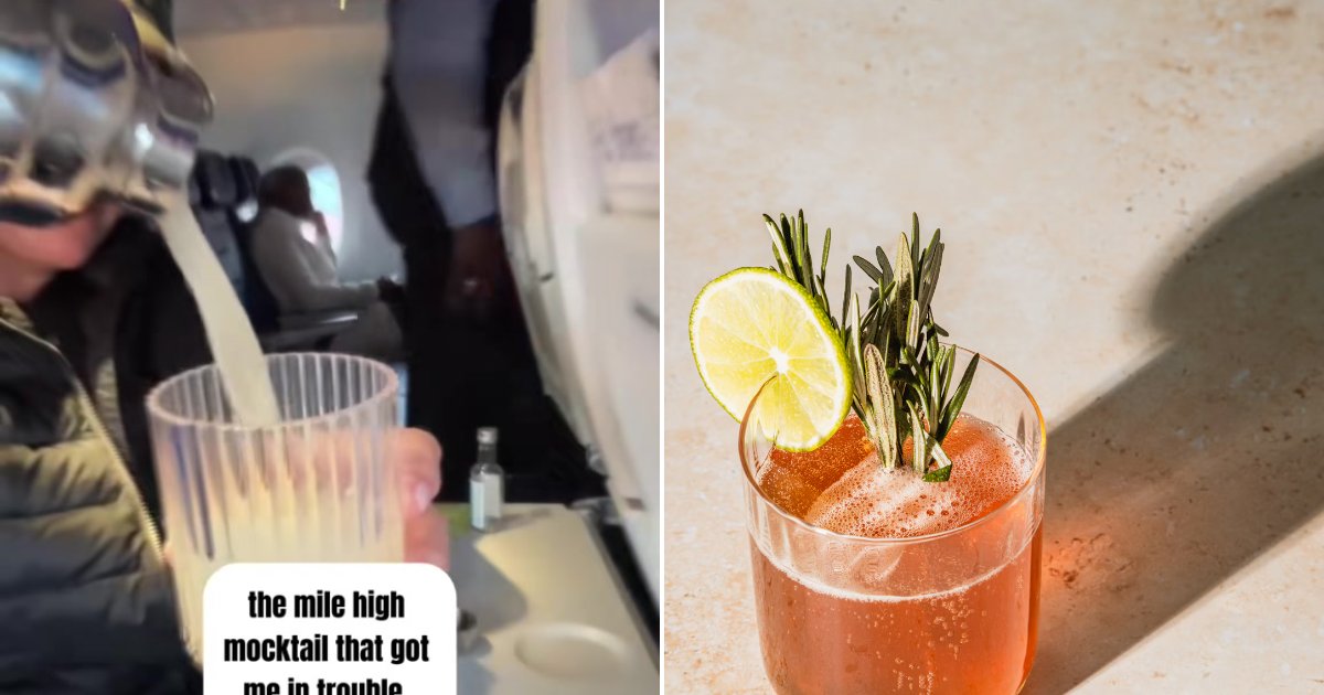 Pale mocktail drink in a glass