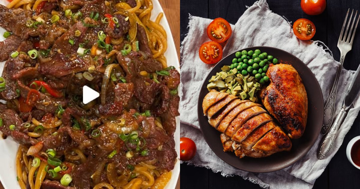 Chicken dinner on a plate